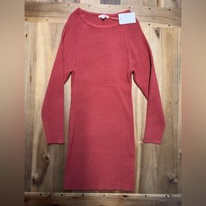 Skies are Blue - Ribbed Sweater Dress XS